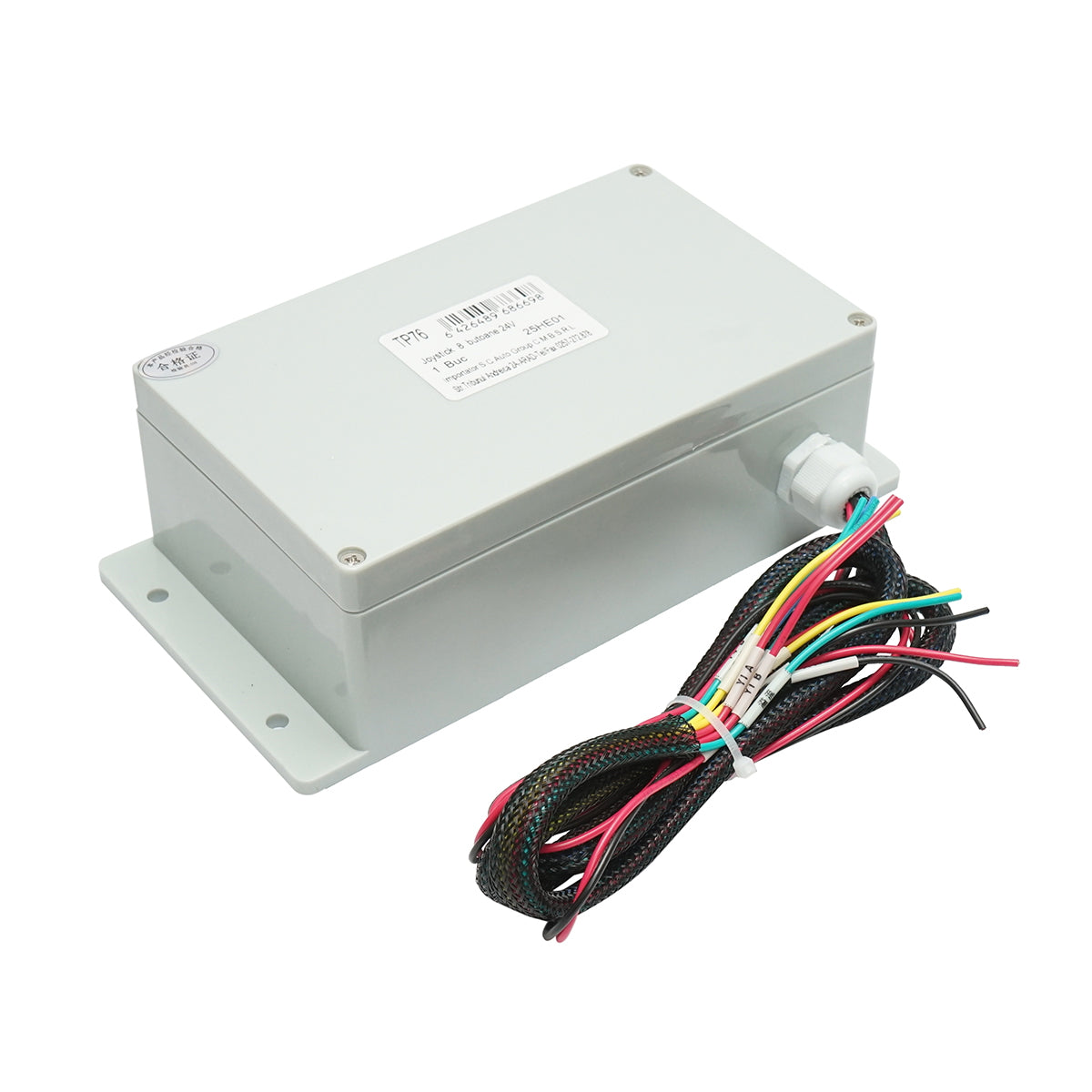 Joystick with 8 electric buttons, 24V with control module