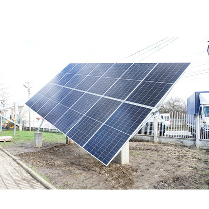 Complete installation system, automatic solar tracker structure 9 KW, east-west 16 panels of 570W Breckner Germany