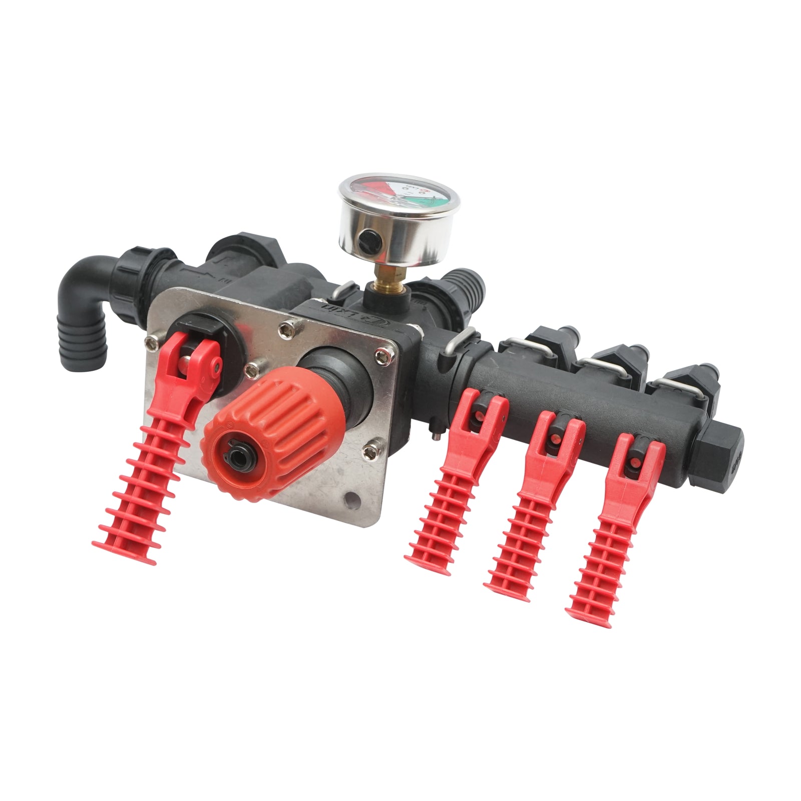 Herbicide distributor with 3 horsepower and manometer