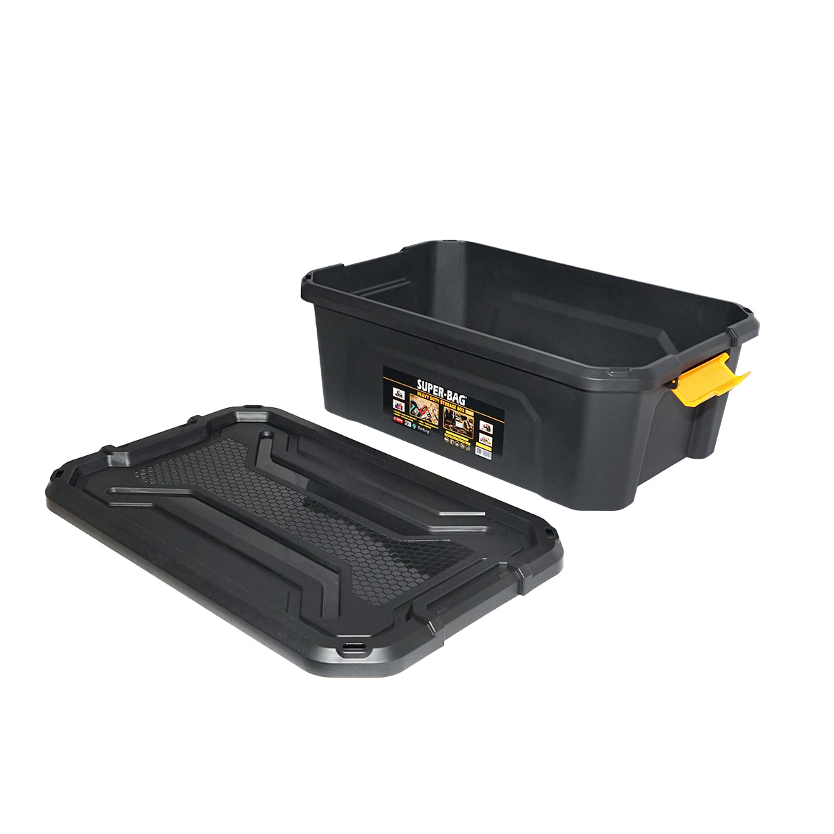Storage box with lid for heavy loads 30L 580x380x200mm