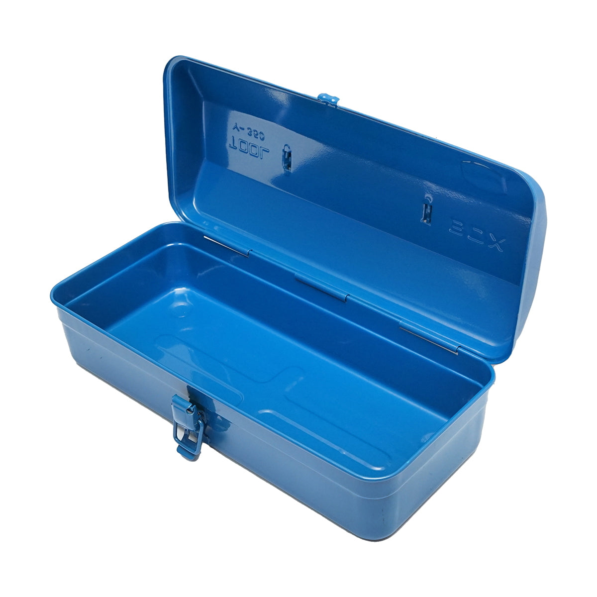 Blue metal tool box 360x160x110mm Breckner Germany