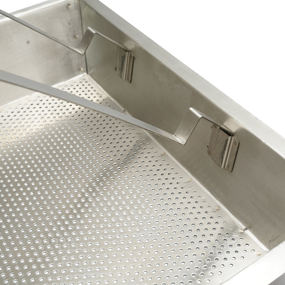 Stainless steel tray for decapping 520x415x110mm