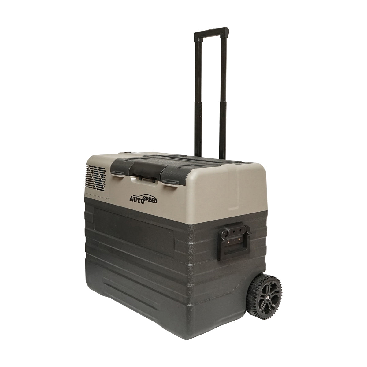 Car refrigerator with compressor and trolley wheels 52L 12-24-220V 60W