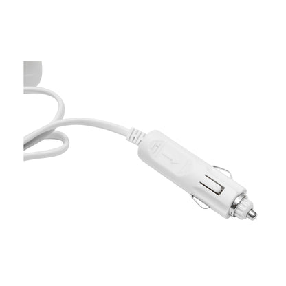 Car triple adapter 12/24V white and 2x USB port 5V/1000mA