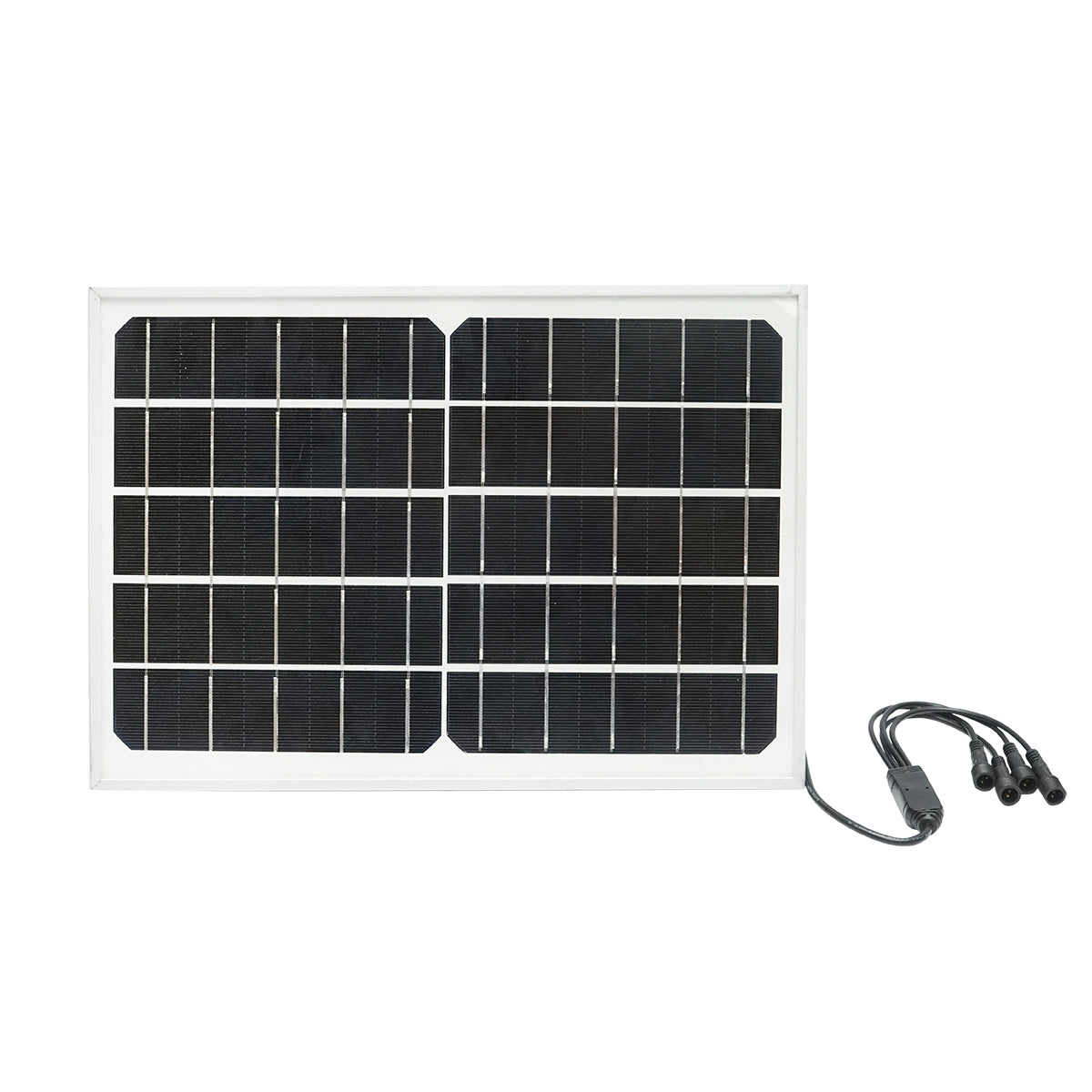 Lighting system with 4x16 LED bulbs, 5V/10W solar panel and Breckner Germany remote control