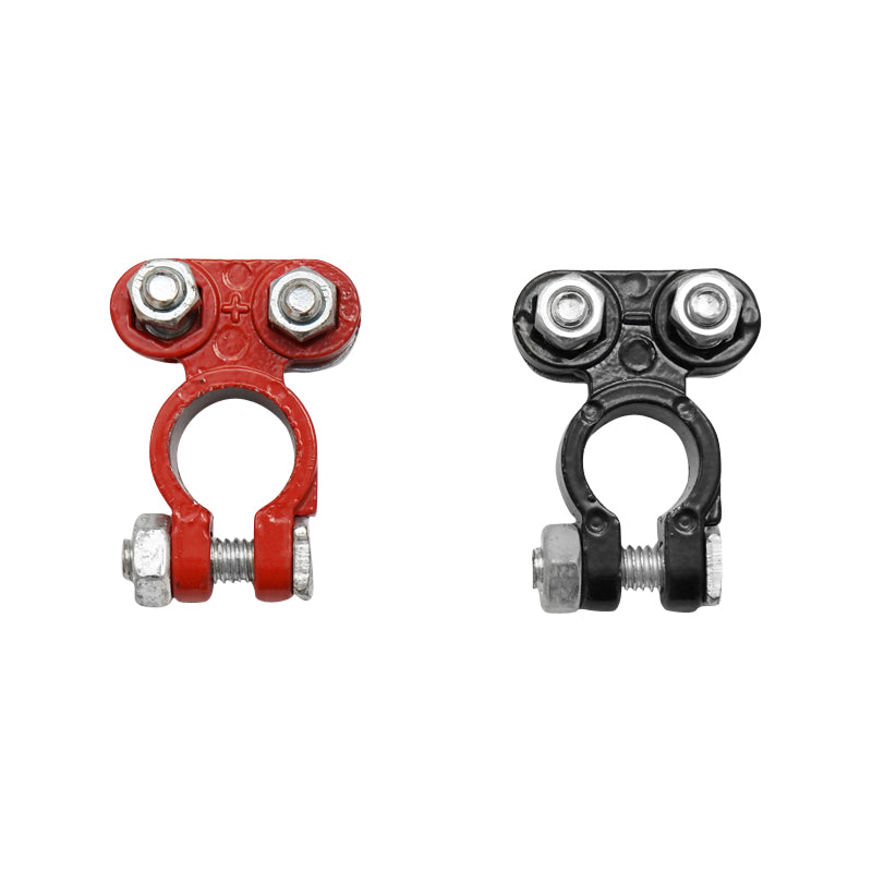 Set of battery terminals Zn red and black Breckner Germany