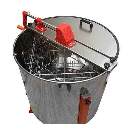 Manual beekeeping centrifuge, stainless steel honey extractor with 4 frames