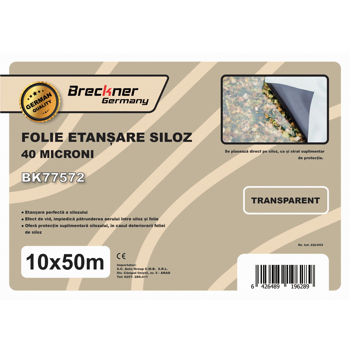 Silo film 10x50m 40 microns Breckner Germany