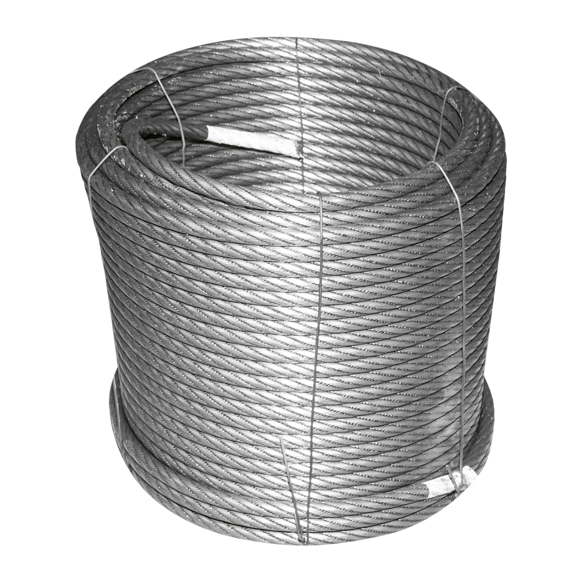 Steel winch cable 6x25, Ø 13mm metal core hammered 0.95Kg/1m 90m/roll