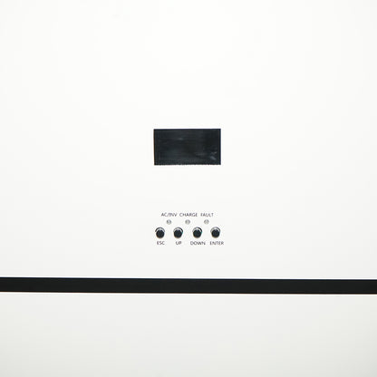 5 KW ON/OFF GRID hybrid solar inverter with integrated Li-ion LifePo4 51.2V, 100Ah battery, BMS, single-phase IP54