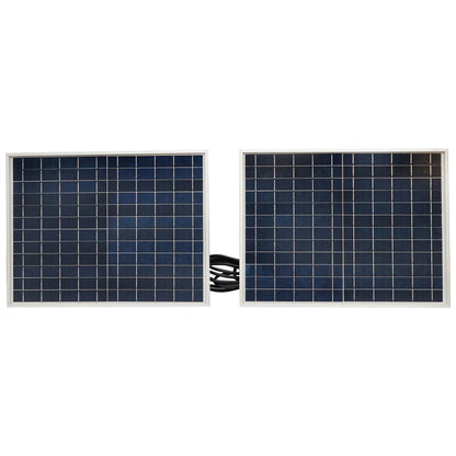 LED lamp 126x0.5W with 25W solar panel and 7V/10Ah battery Breckner Germany