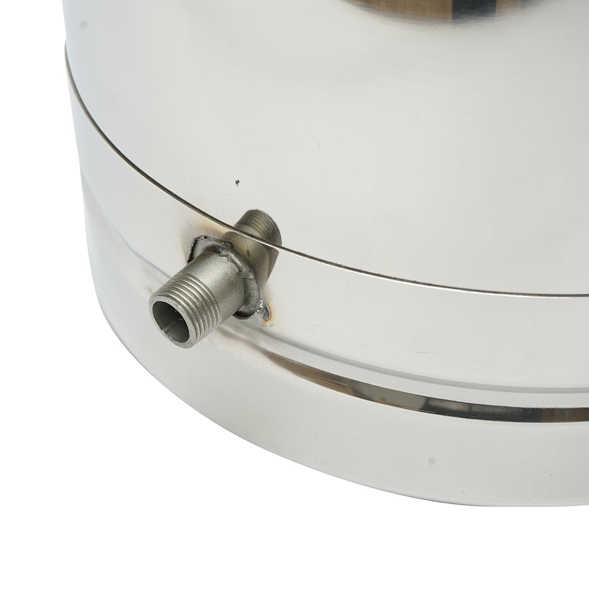 Stainless steel milk container with lid 40L with tap milking machine for cows Breckner Germany