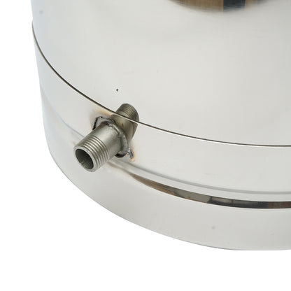 Stainless steel milk container with lid 40L with tap milking machine for cows Breckner Germany