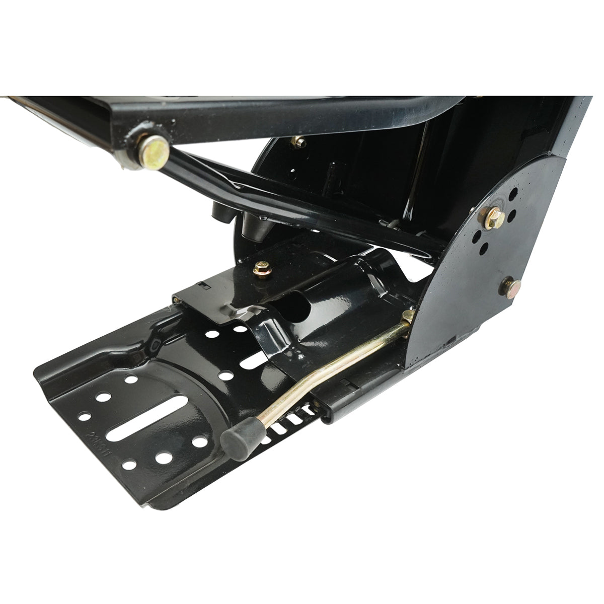 Black tractor seat with triple adjustment and shock absorber for UTB U-445 and U-650