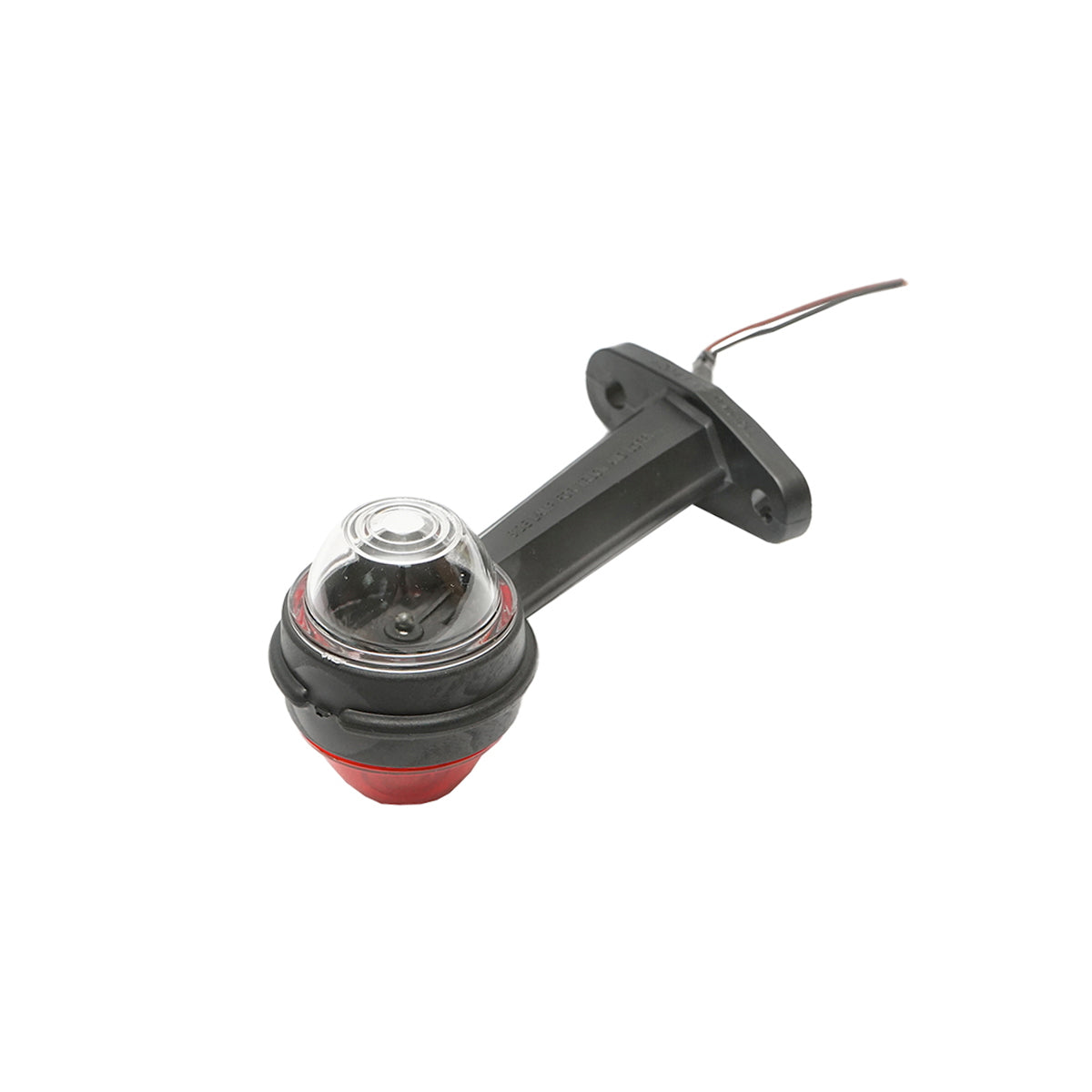 Side marker lights with LED 24V, red-white, hard PVC /set
