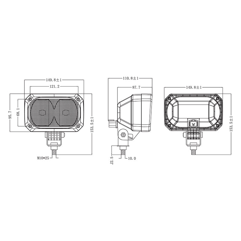 Projector lamp 12V left/right Breckner Germany