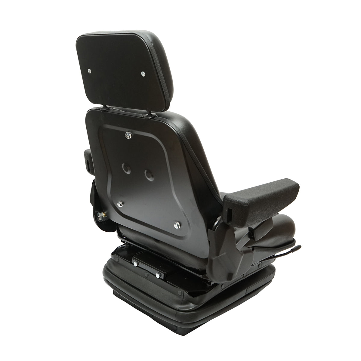 Universal adjustable seat for tractor with seat belt, armrests, and mechanical suspension 830x610mm