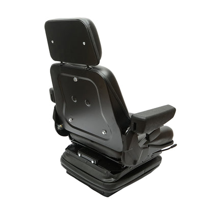 Universal adjustable seat for tractor with seat belt, armrests, and mechanical suspension 830x610mm