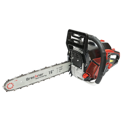 Chainsaw, 2-stroke, 52cc, 3HP, 8500rpm with a 16 inch (40cm) blade Breckner Germany