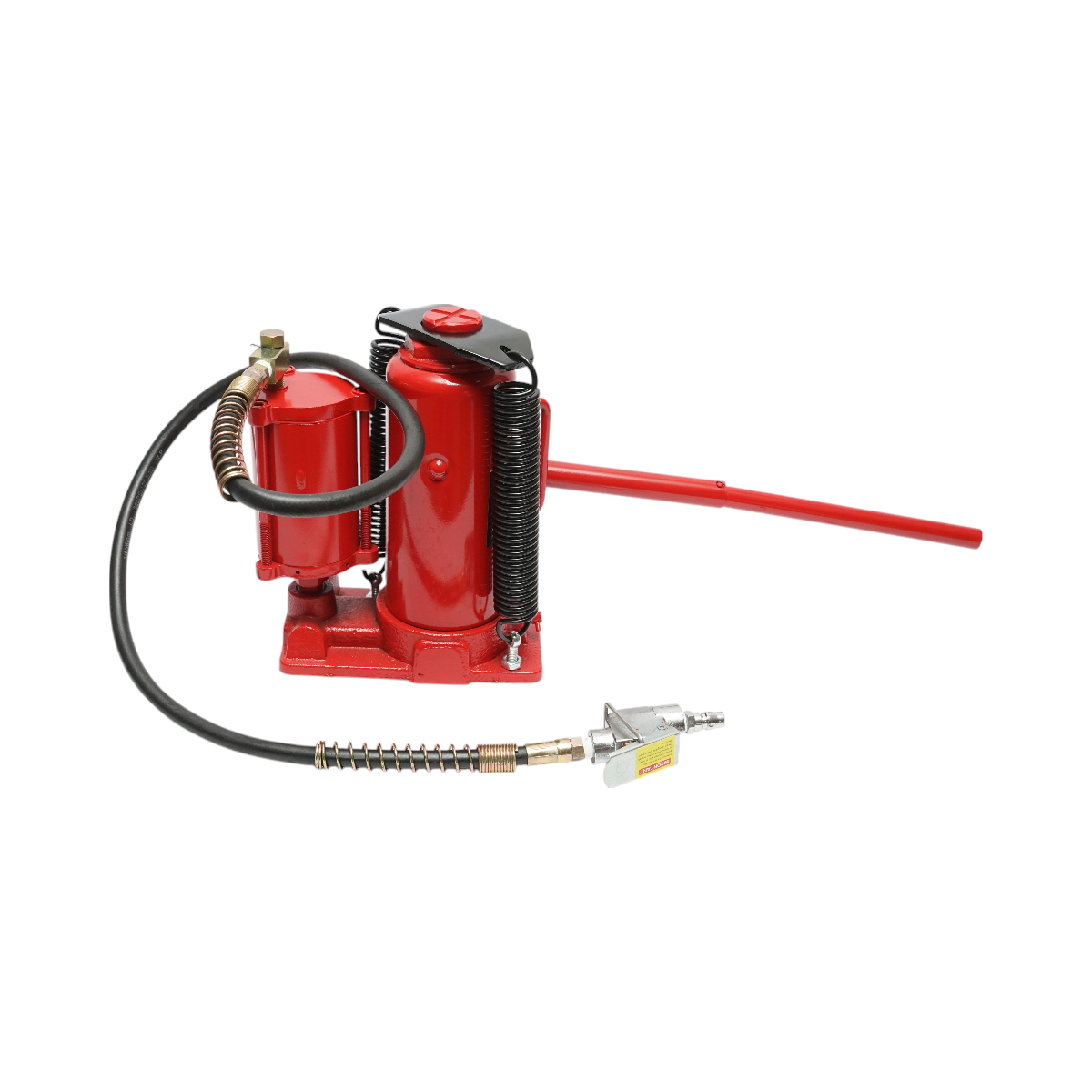 Hydraulic-pneumatic jack 12T, height 260-510mm, max pressure 8.5 bar, connection 1/4
