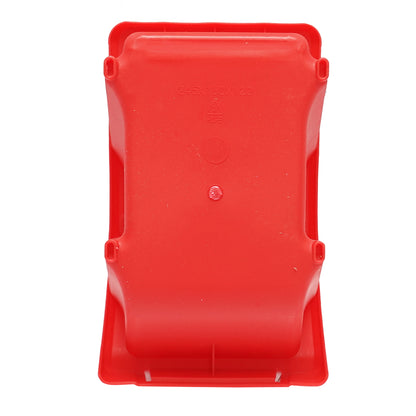 Red plastic storage box 245x155x120mm