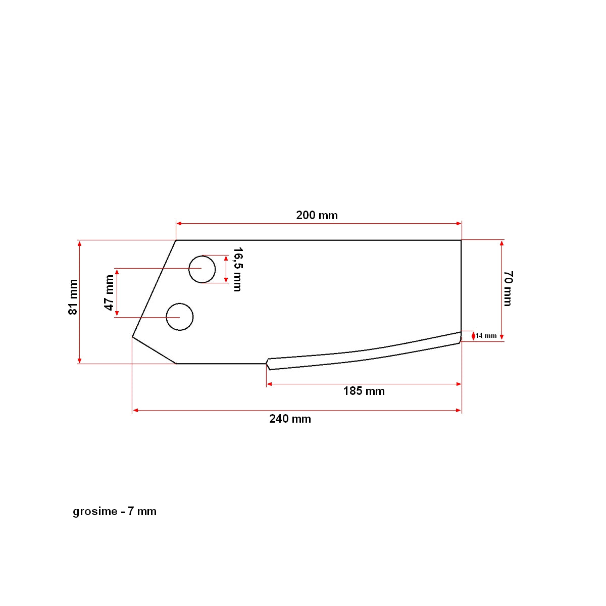 Right knife milling cutter with Akpil type group
