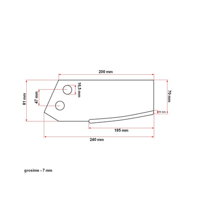 Right knife milling cutter with Akpil type group