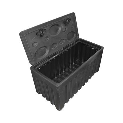 Tool box without support, made of black plastic 480x470x1000 mm