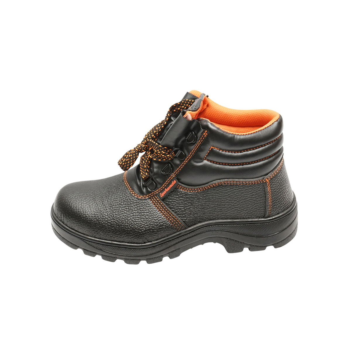 Size 40 safety boots with toe cap and steel sole insert 5015