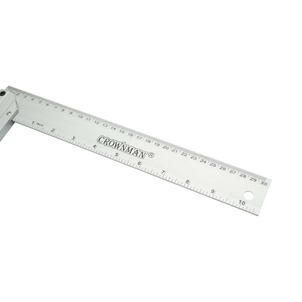 Aluminum carpenter's square with level 300mm/12 inch Crownman
