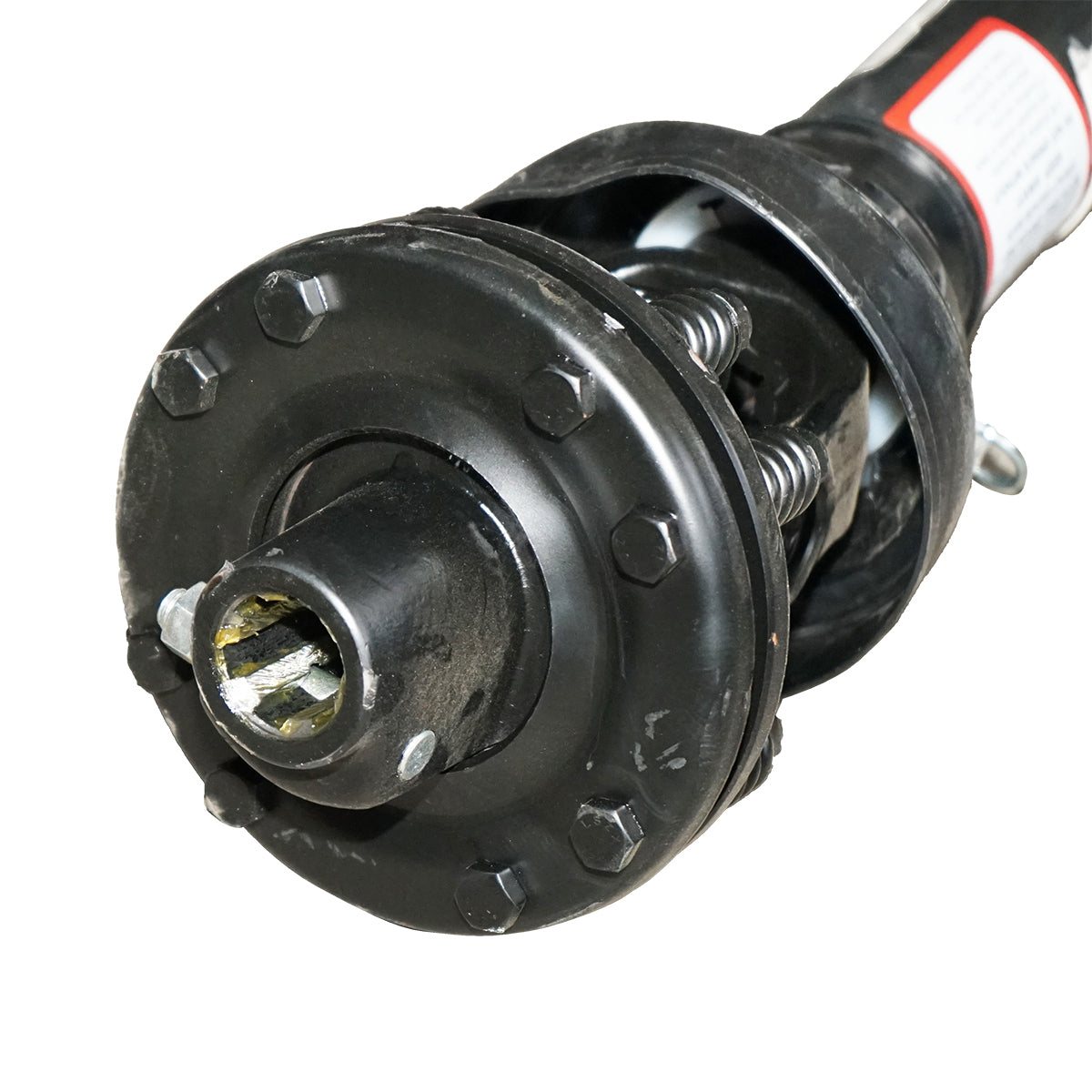 Cardan 850 mm S6 with clutch consisting of 2 cross discs 30.2x92 (star pipe) 1 3/8 Z=6 cutter