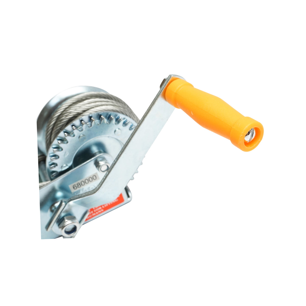 Manual winch 270Kg with drum and cable thickness 4.5mm, length 8m Hoteche