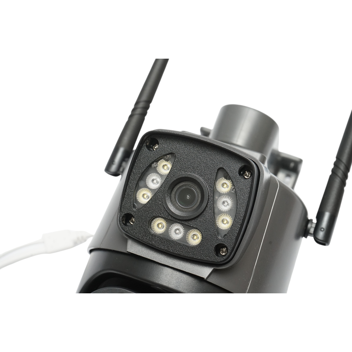 4MP 1080P dual lens surveillance camera, P2P WIFI 2.4GHz, PTZ with motion sensor, human detection and V380 Pro application