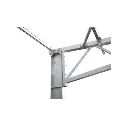 Carport for 2 cars with a system, structure for mounting photovoltaic solar panels (660W) 9.24KW