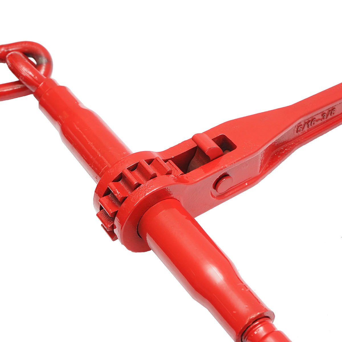 Anchor chain for heavy machinery with a ratchet tensioning device, load capacity 4T, chain length 6m, link thickness 8mm