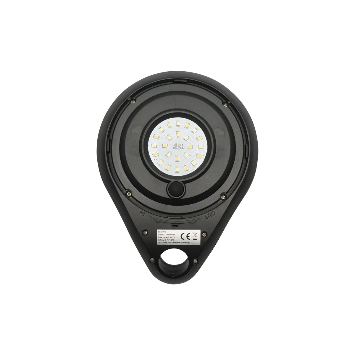11W garden LED solar lamp with 1W solar panel and 3.7V battery, IP54 Breckner Germany