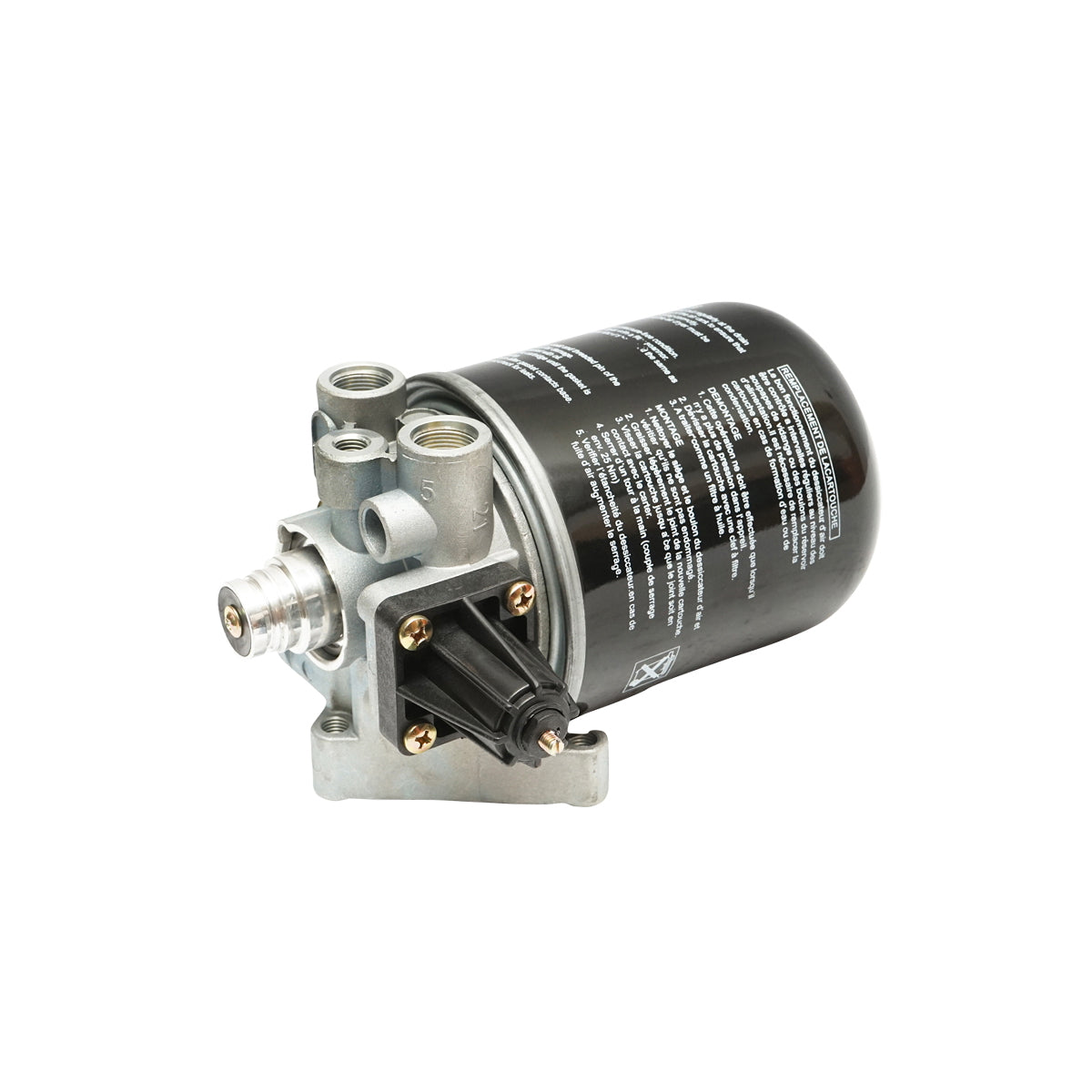 Air dryer with filter for compressor system OEM code 4324101110, 4324100202, 1487434901, LFP8654, T250W, AI12, TB1374X Breckner Germany