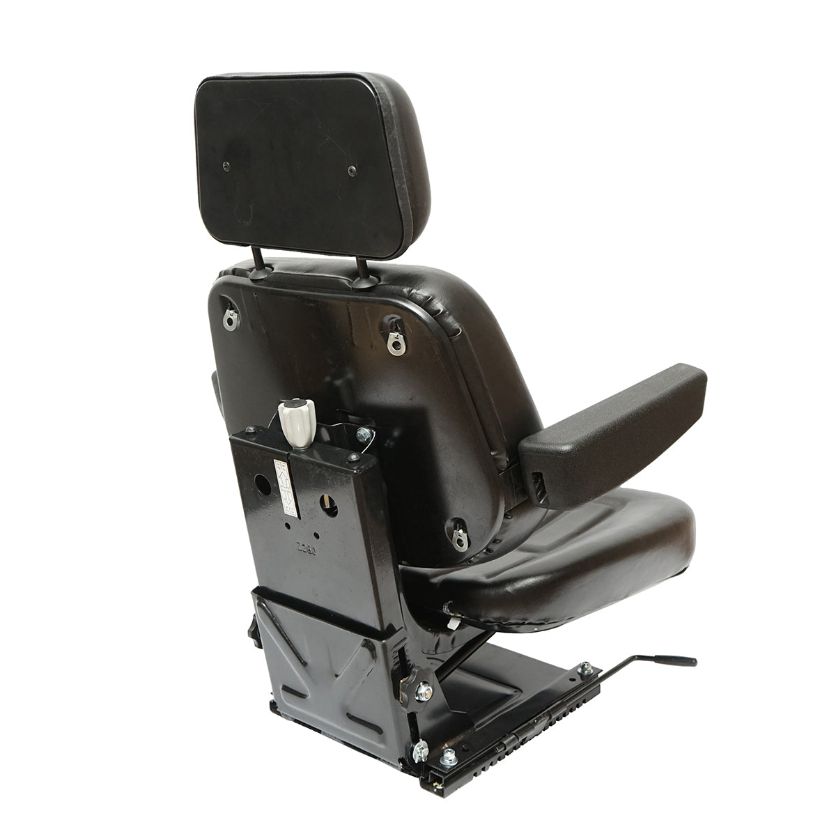 Universal adjustable seat for tractor with armrests 765x515mm