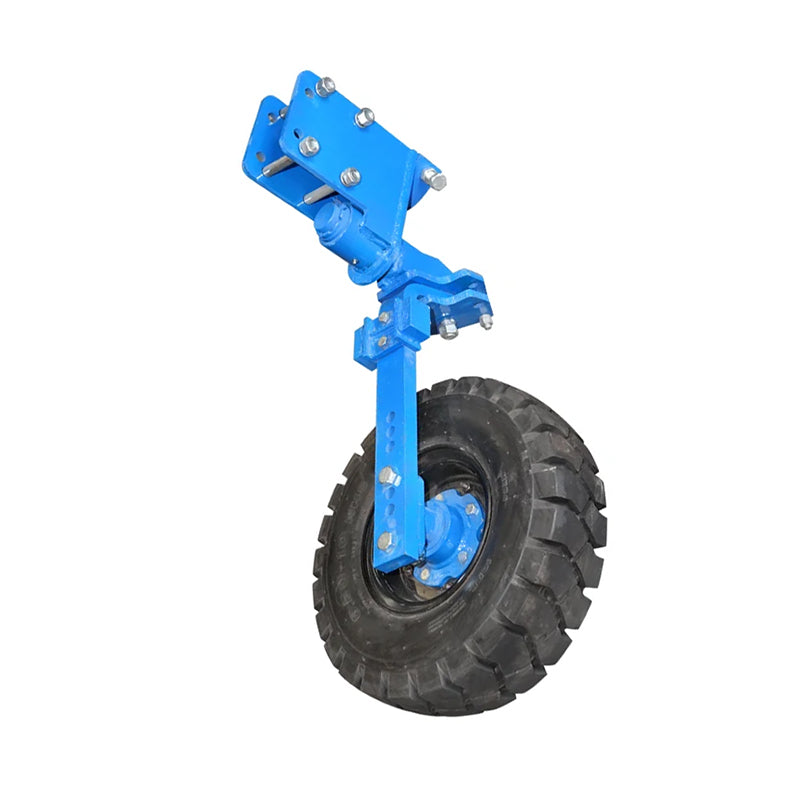 Wheel with arm, industrial tire 650/10 for hydraulic reversible plow.