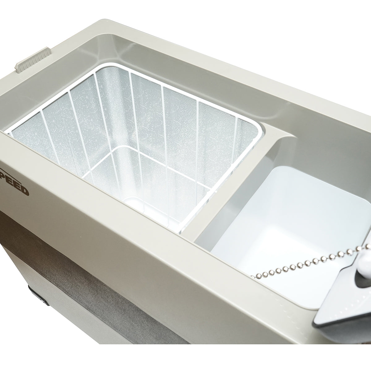 Car refrigerator with 60W compressor, 49.4L capacity, power supply voltage 12-24-220V, LCD screen, 690x346x524mm CF55 AUTOSPEED