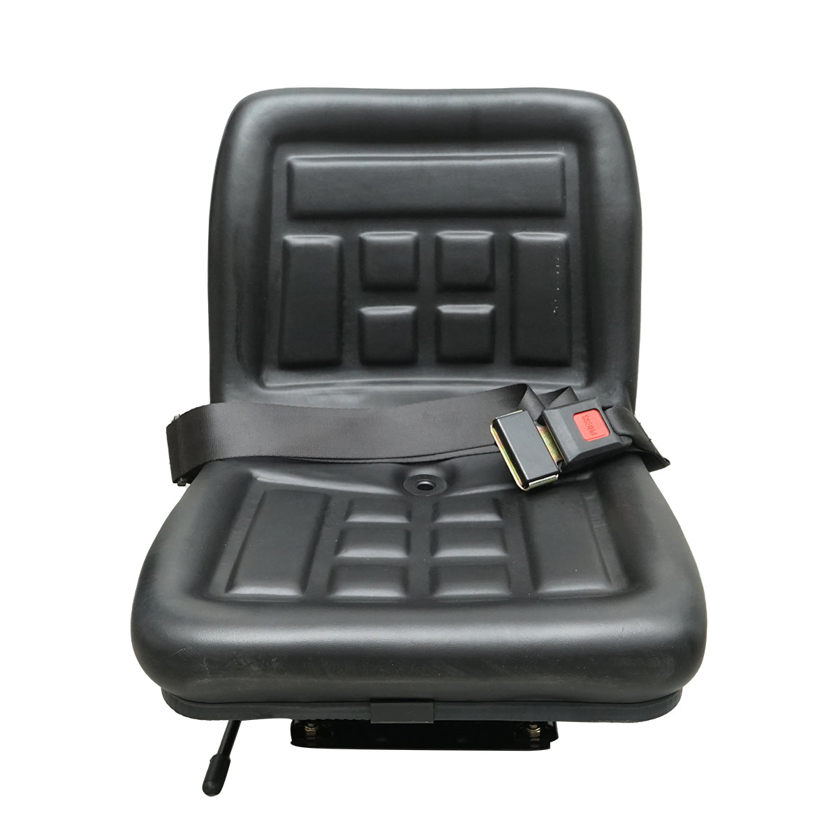 Universal seat with belt for agricultural or industrial machines, forklift