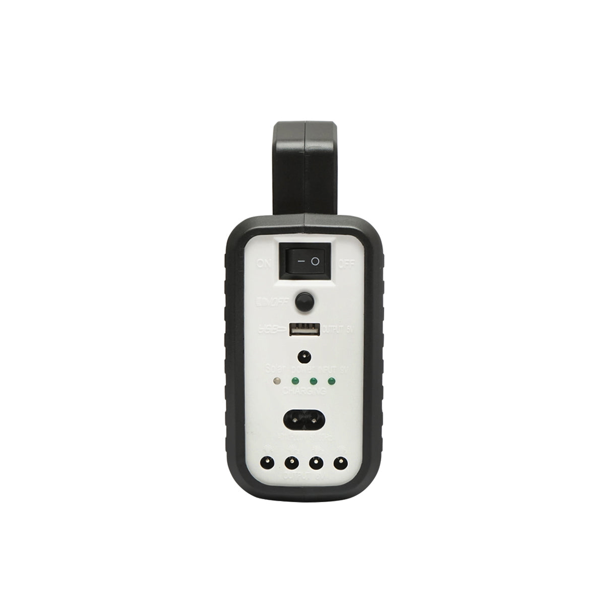 Portable LED lighting kit with 3 bulbs/projector, solar panel FM radio, MP3 and 4500 mAh battery for fishing camping GD-8028COB