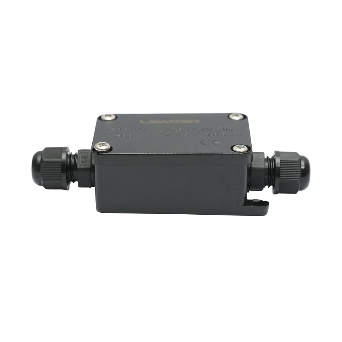 Sealed box with 17.5A 450V AC inputs, 2 ways 3-6.5mm IP66 Leader