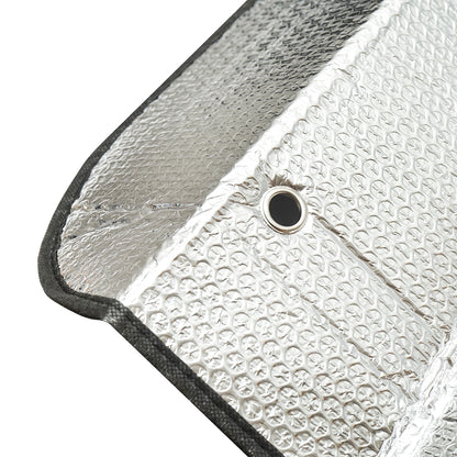 Parasolar car windshield 130x60cm aluminum foil and fixing suction cups Breckner Germany