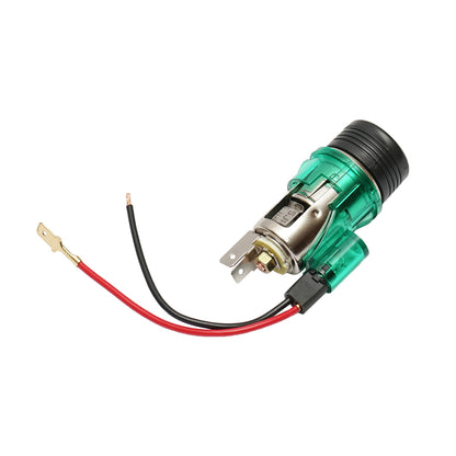 Universal 12V car cigarette lighter socket fi28, with integrated green light Breckner Germany