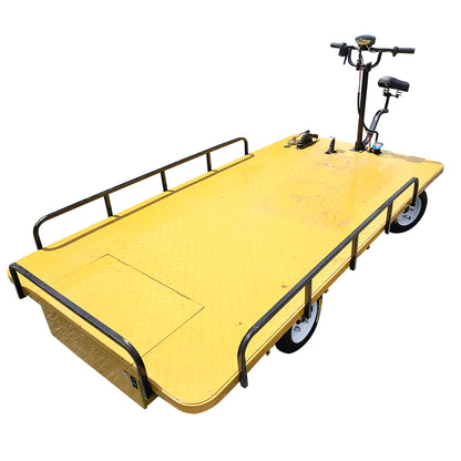 Electric cart with a loading platform for transporting goods 800W, 48V, 2.5x1.25m maximum load 1000Kg THOR