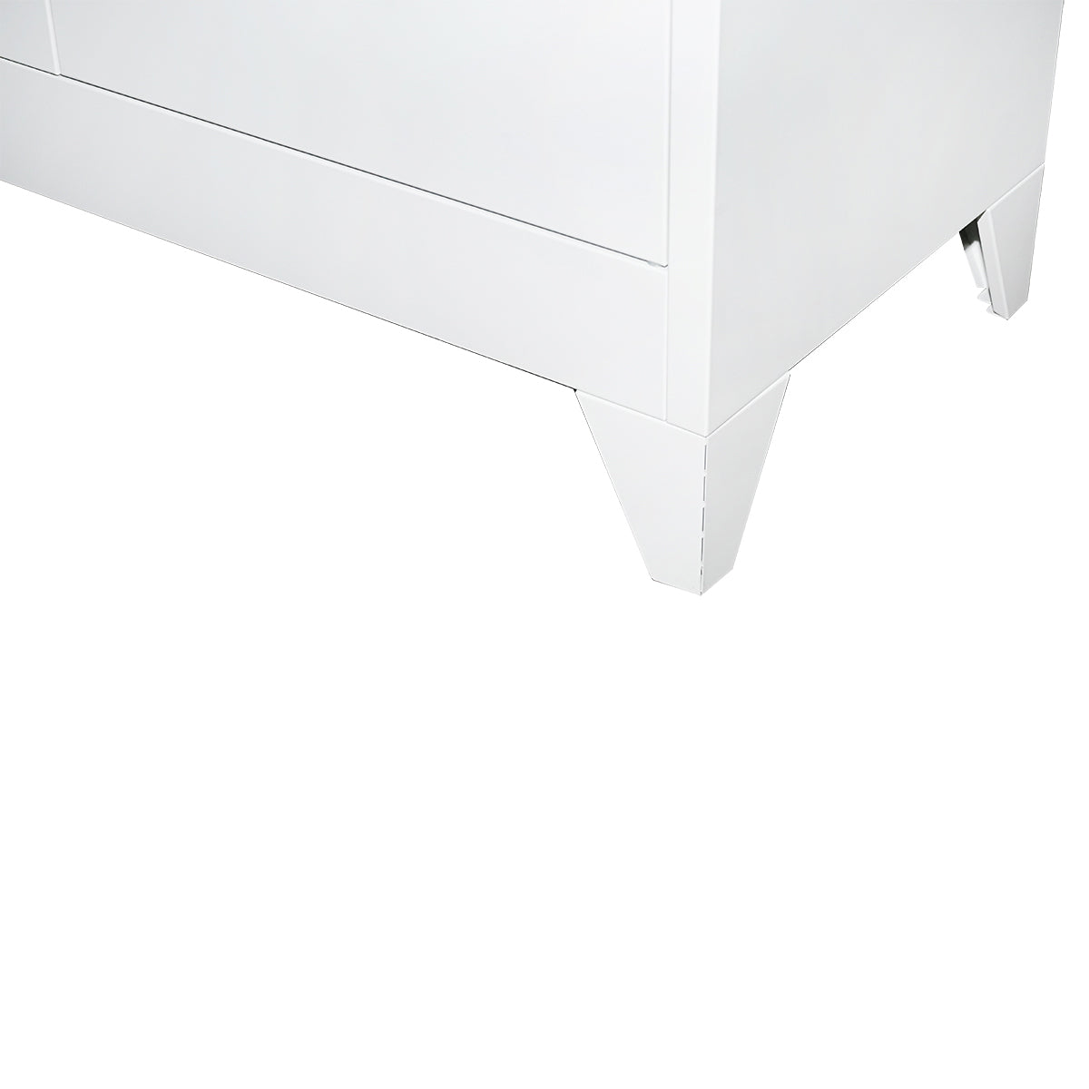 Metal cabinet with 2 glass doors and 2 secured solid doors 1900x900x400mm