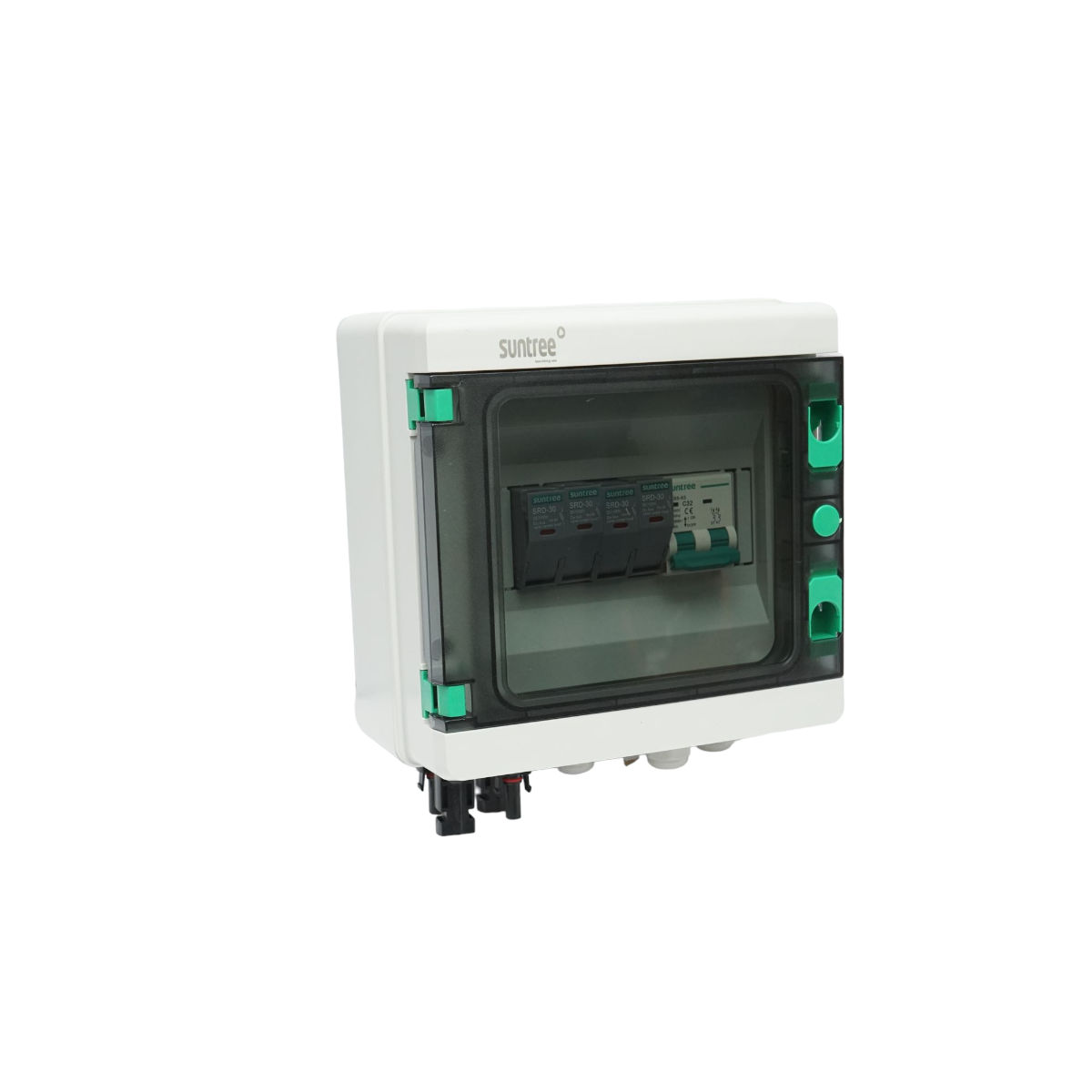 8-module fuse board, equipped for single-phase systems of 3-6KW