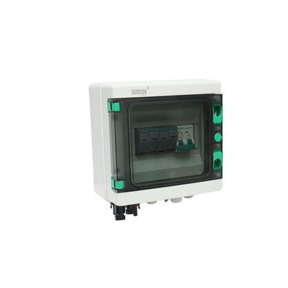 8-module fuse board, equipped for single-phase systems of 3-6KW