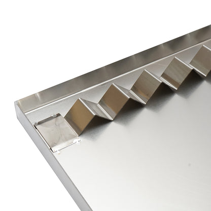 Stainless steel tray for decapping 600x700x30mm